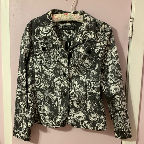 Floral blazer jeans like - Picture 1 of 8